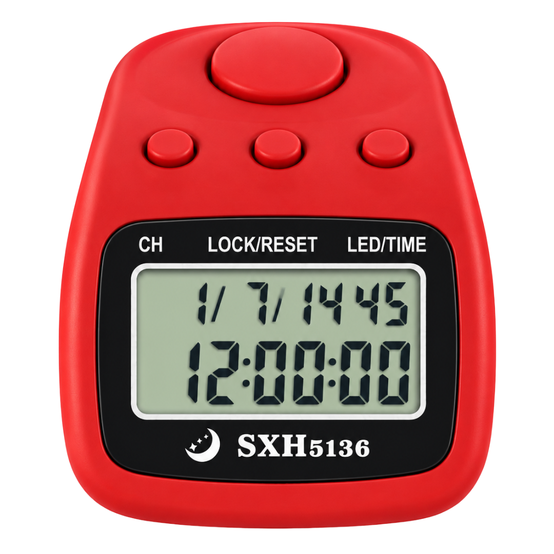 1 Crore Naam Japa Counter with 12-channel digital counting, soft buttons, auto power off, long battery life, water-resistant design and premium matte finish for Naam Jap, chanting, meditation and prayer.