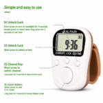 The image shows a 70 Lakh Naam Japa Counter designed for Naam Jap, chanting, meditation and prayer. This digital Japa Counter features an LED light along with date and time functions, making it easy to use during daily spiritual practice. It can also be used as a Jaap Counter, Chanting Counter, Mala Counter and Mantra Counter for keeping track of chants accurately.