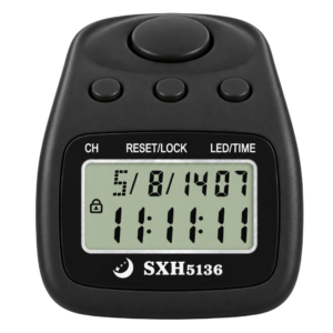 1 Crore Naam Japa Counter with 12-channel digital counting, soft buttons, auto power off, long battery life, water-resistant design and premium matte finish for Naam Jap, chanting, meditation and prayer.