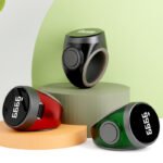 The image shows a Portable Ring Naam Japa Tally Counter with a 1 lakh counting capacity, designed for easy Naam Jap, chanting, meditation and prayer. Its compact ring design makes it convenient to carry and use as a Japa Counter, Jaap Counter, Chanting Counter, Mala Counter and Mantra Counter.