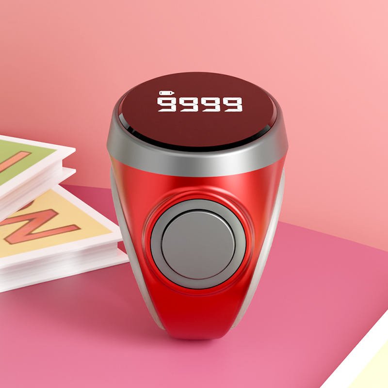The image shows a Portable Ring Naam Japa Tally Counter with a 1 lakh counting capacity, designed for easy Naam Jap, chanting, meditation and prayer. Its compact ring design makes it convenient to carry and use as a Japa Counter, Jaap Counter, Chanting Counter, Mala Counter and Mantra Counter.