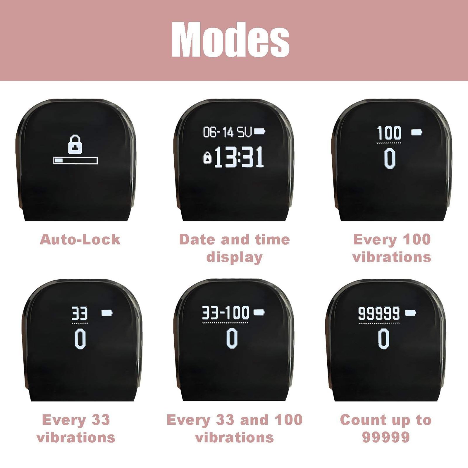 The image shows a Portable Ring Japa Counter with Android connectivity and touch display, featuring an adjustable ring design for comfortable use. This digital Naam Japa Counter helps track chanting data through a connected app and is suitable for Naam Jap, Jaap, meditation, prayer and mantra chanting.