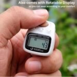 The image shows a 60 Lakh Naam Japa Counter with a noiseless button, LED light, and date and time display. This digital Japa Counter is designed for Naam Jap, chanting, meditation, prayer and mantra practice. It can also be used as a Jaap Counter, Chanting Counter, Mala Counter and Mantra Counter for keeping track of daily chants.